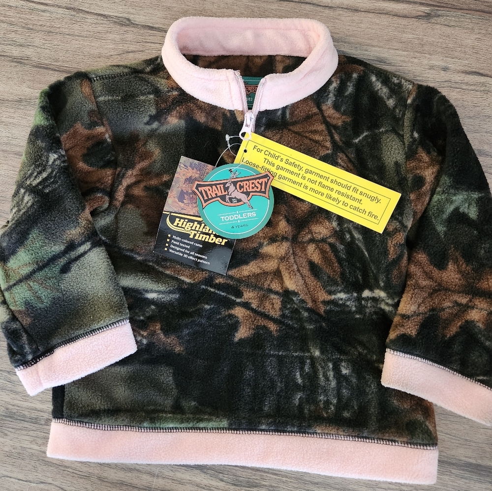 Camo Fleece 4T, NWT